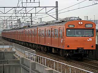 103系 オレンジ (クハ103-635) JR京葉線 舞浜