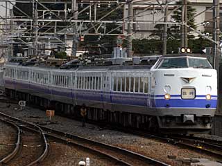 急行「イクスピアリ」 485系1500番台 イルカ色 (クハ481-1505) JR武蔵野線 西船橋