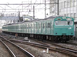 103系 エメラルドグリーン (クハ103-273) JR常磐線 松戸