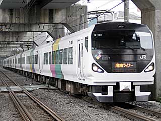 「湘南ライナー」 E257系0番台 あずさかいじ車 (クハE256-3) JR横須賀線 西大井