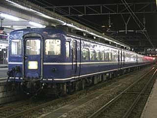 急行「はまなす」 14系500番台 白帯 (スハフ14-508) JR津軽線 青森