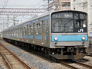 205系1000番台 スカイブルー (クハ204-1004) JR阪和線 東岸和田