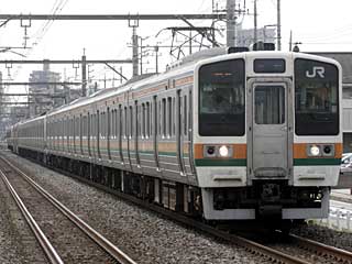 211系1000番台 湘南色 (クハ211-3031) JR高崎線 北上尾