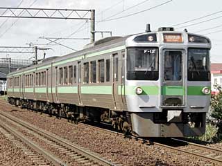 721系0番台 黄緑帯 (クハ721-12) JR函館本線 白石〜厚別