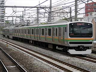 E231系1000番台 湘南色 (クハE230-8051) JR山手貨物線 池袋〜新宿