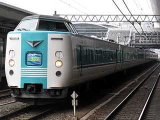 381系100番台 くろしお色 (クハ381-112) JR東海道本線 京都