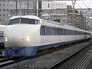 特急「ひかり347号」 0系 青帯 (21-7007) JR山陽新幹線 西明石