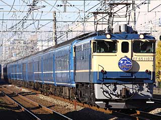寝台特急「富士」 EF66型0番台 一般色 (EF65-1107) JR東海道本線 辻堂〜藤沢