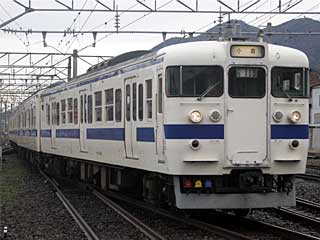 415系200番台 九州青帯 (クハ411-218) JR山陽本線 門司