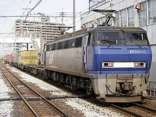EF200型0番台 新塗色 (EF200-6) JR山陽本線 倉敷 EF200-6