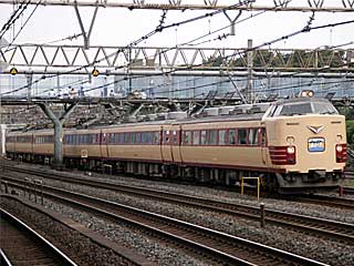 特急「あいづ」 485系 国鉄色 (クハ481-1508) JR東北本線 上野〜尾久