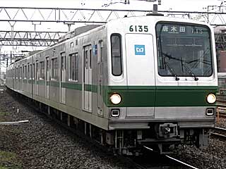 6000系 緑帯 (6135) JR常磐緩行線 金町