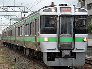 721系0番台 黄緑帯 (クハ721-9) JR函館本線 白石