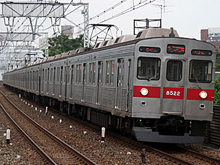 8500系 赤帯 (8522) 東武伊勢崎線 梅島 8622F