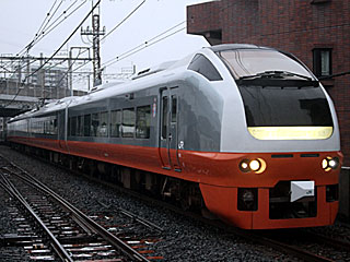 快速「水戸梅まつり号」 E653系 オレンジパーシモン (E653-103) JR武蔵野線 武蔵浦和 水カツK353編成