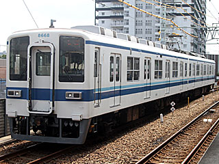 8000系 更新車青帯 (8668) 東武亀戸線 曳舟 8568F