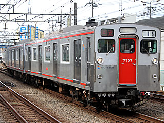 7000系 赤帯色 (7707) 相鉄本線 二俣川 7707F