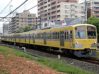 新101系 黄色ツートン色 (1249) 西武多摩川線 是政〜競艇場前 1249F