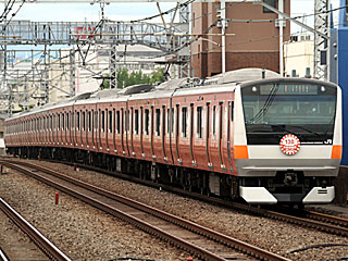 E233系0番台 オレンジラッピング編成 (クハE233-24) JR中央本線 高円寺 八トタT24編成