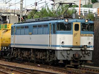 EF65型1000番台 貨物色黄色扉 (EF65-1031) 西条