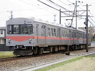 7200系 赤帯 (7212) 北陸鉄道石川線 西泉〜新西金沢