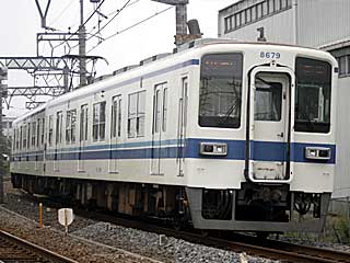 8000系 更新車青帯 (8679) 東武桐生線 相老〜赤城