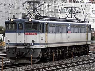 EF65型1000番台 貨物色赤プレ (EF65-1097) JR東海道貨物線 鶴見