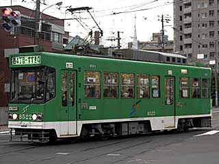 8520形 ST色 (8522) 札幌市電 電車事業所前 8522