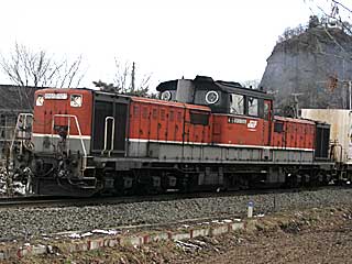 DD51型500番台 A更新赤色 (DD51-1156) JR石北本線 遠軽〜安国