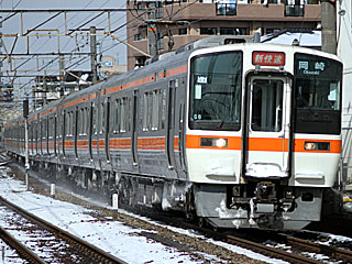 新快速 311系0番台 オレンジ帯 (クモハ311-8) JR東海道本線 大府