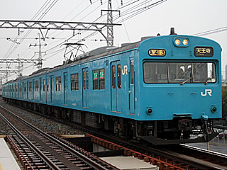 103系 スカイブルー (クモハ103-2507) JR阪和線 美章園