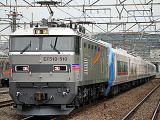 EF510型500番台 カシオペア色 (EF510-510) JR武蔵野貨物線 府中本町