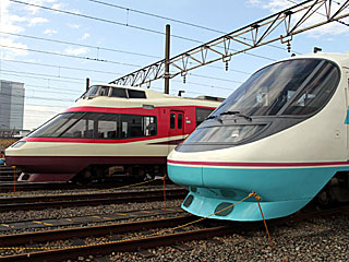 10000形HiSE＆20000形RSE (HiSE＆RSE) 海老名電車基地