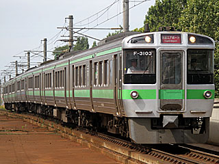 721系0番台 黄緑帯 (クハ721-3103) JR函館本線 琴似