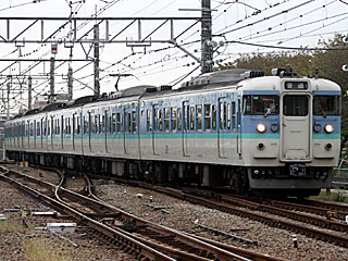 115系300番台 スカ色 (クハ115-1076) JR中央本線 高尾