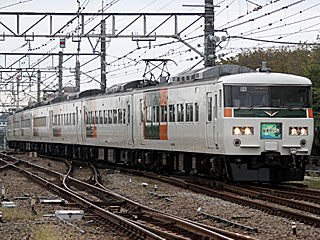 特急「はまかいじ」 185系200番台 湘南色 (クハ185-307) JR中央本線 高尾