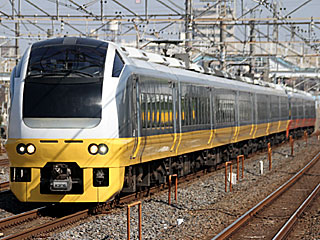 特急「フレッシュひたち」 E653系 イエロージョンキル (クハE652-6) JR常磐線 柏〜松戸