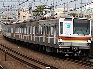 東京メトロ・7000系 (7109) 東急東横線 多摩川