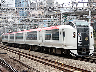 E259系0番台 成田エクスプレス車 (クロE259-8) JR東海道本線 新橋〜品川