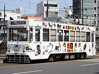 7000形 たま電車 (7001) 岡山電気軌道東山線 柳川