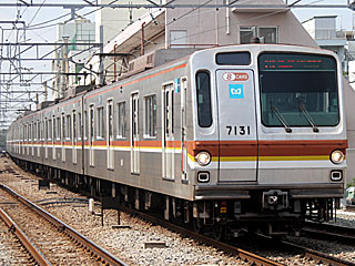 7000系 黄茶帯 (7131) 東急東横線 菊名 7131F