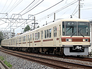 8800形 茶帯 (8806-6) 新京成線 常磐平〜八柱 8806F