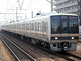 207系1000番台 紺帯 (クハ206-1041) JR東海道本線 西宮 近アカT18編成