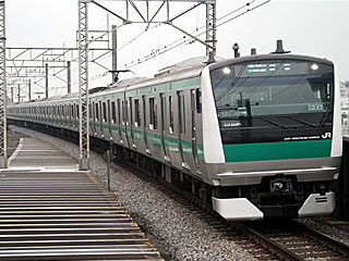 E233系7000番台 埼京線色 (クハE233-7011) JR埼京線 武蔵浦和 宮ハエ111編成