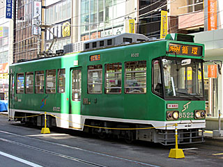 8500形 ST色 (8522) 札幌市電 西4丁目 8522