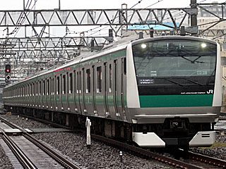 E233系7000番台 埼京線色 (クハE232-7009) JR山手貨物線 池袋 宮ハエ109編成
