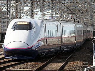特急「とき」 E2系1000番台 はやて色 (E223-1021) JR上越新幹線 大宮 J55編成