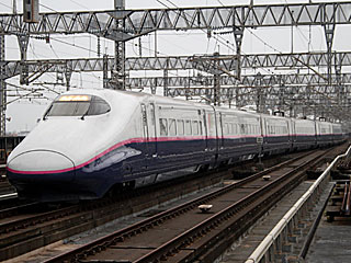 E2系1000番台 はやて色 (E223-1025) JR上越新幹線 大宮 J55編成