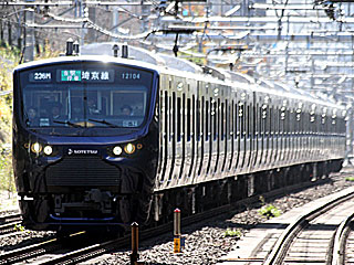 12000系 ヨコハマネイビーブルー (12104) JR山手貨物線 渋谷〜新宿 12104F